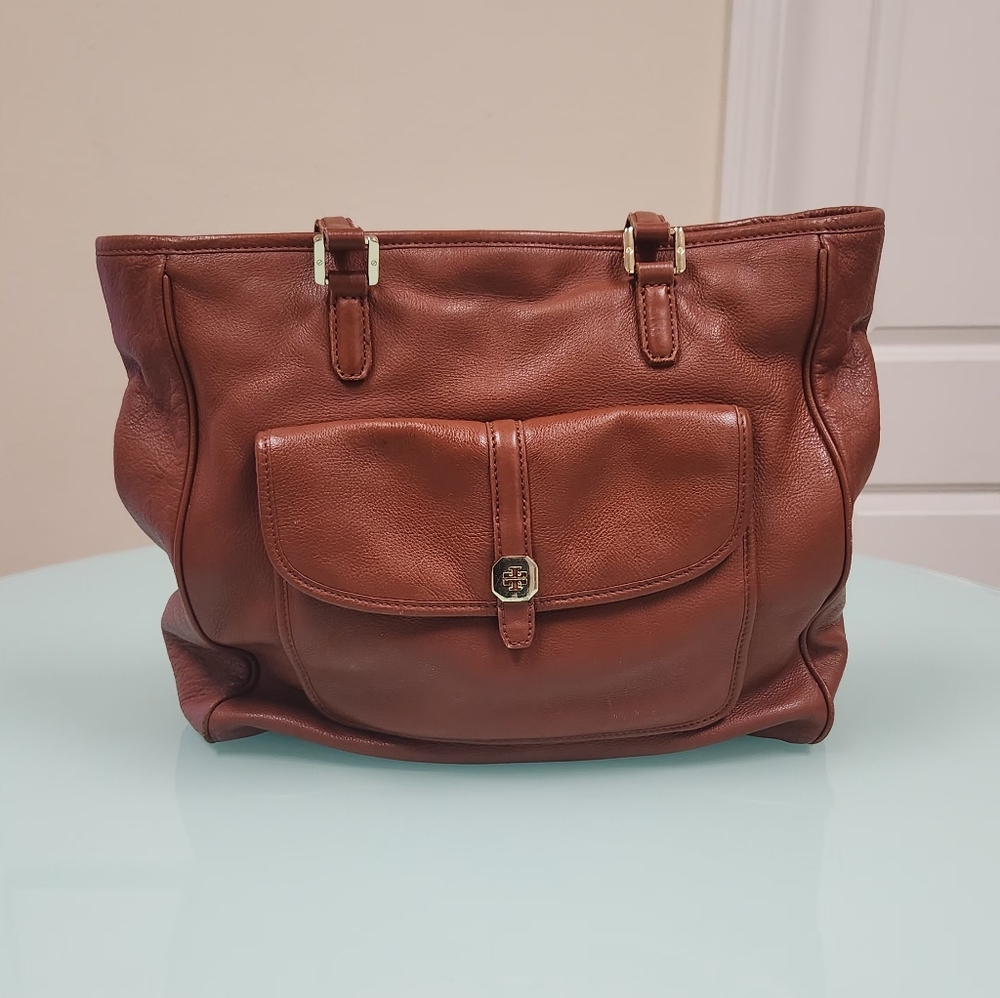 Tory Burch Brown Leather Tote